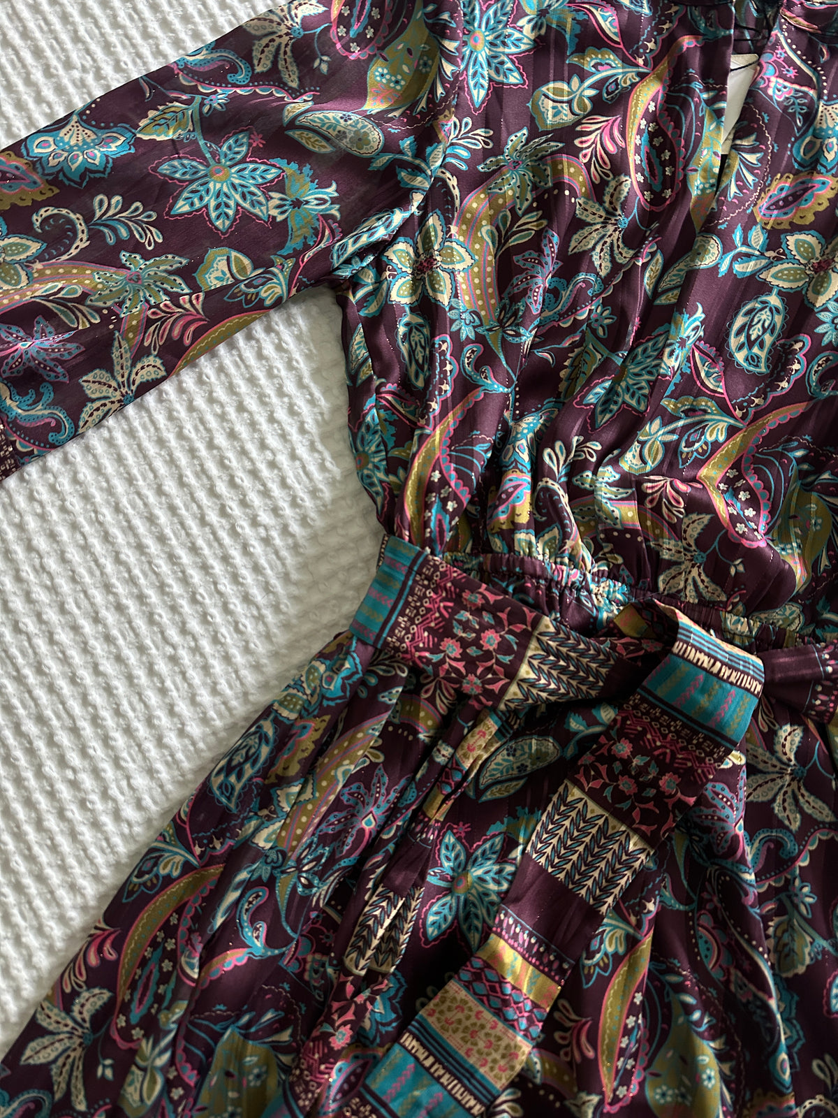 The Elodie Paisley Printed Midi Dress