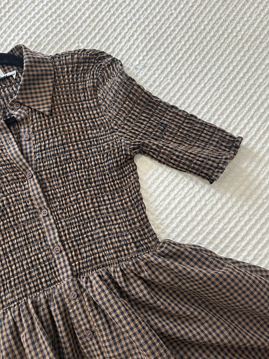 The Scarlett Smocked Gingham Dress