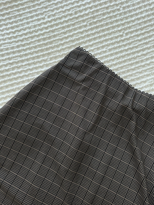 The Ivy Plaid Mesh Skirt
