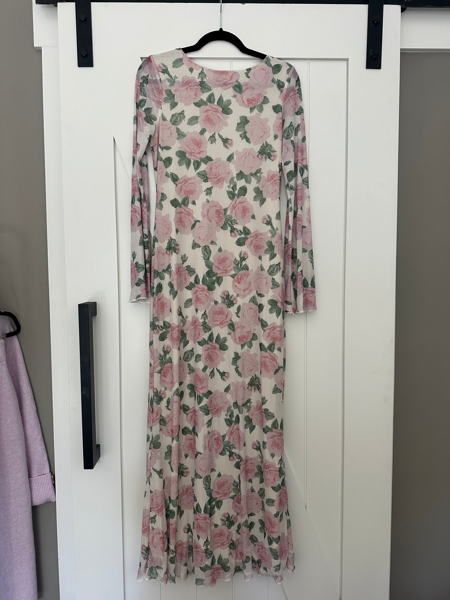 The Lola Mesh Maxi in Ivory Floral