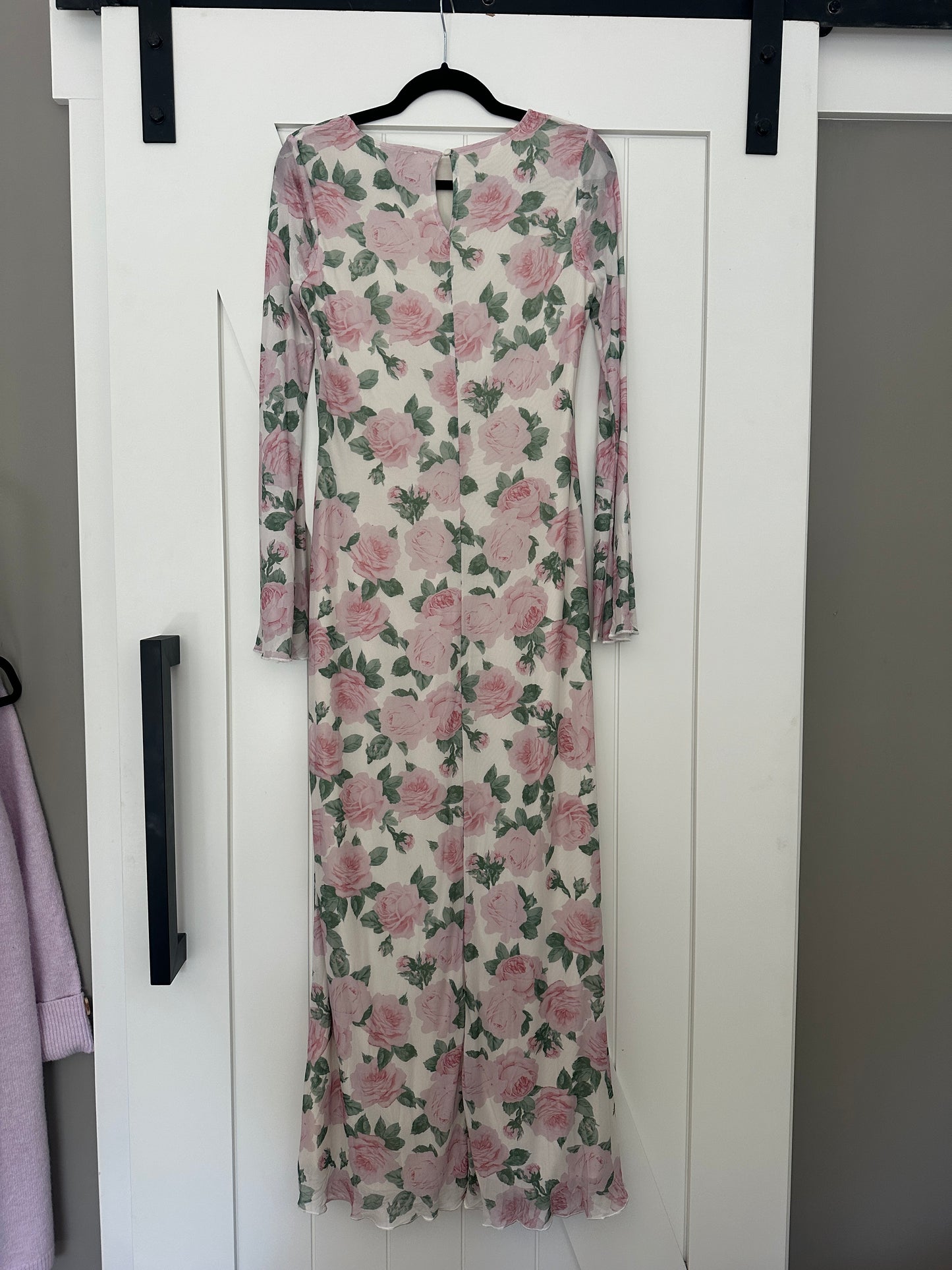 The Lola Mesh Maxi in Ivory Floral