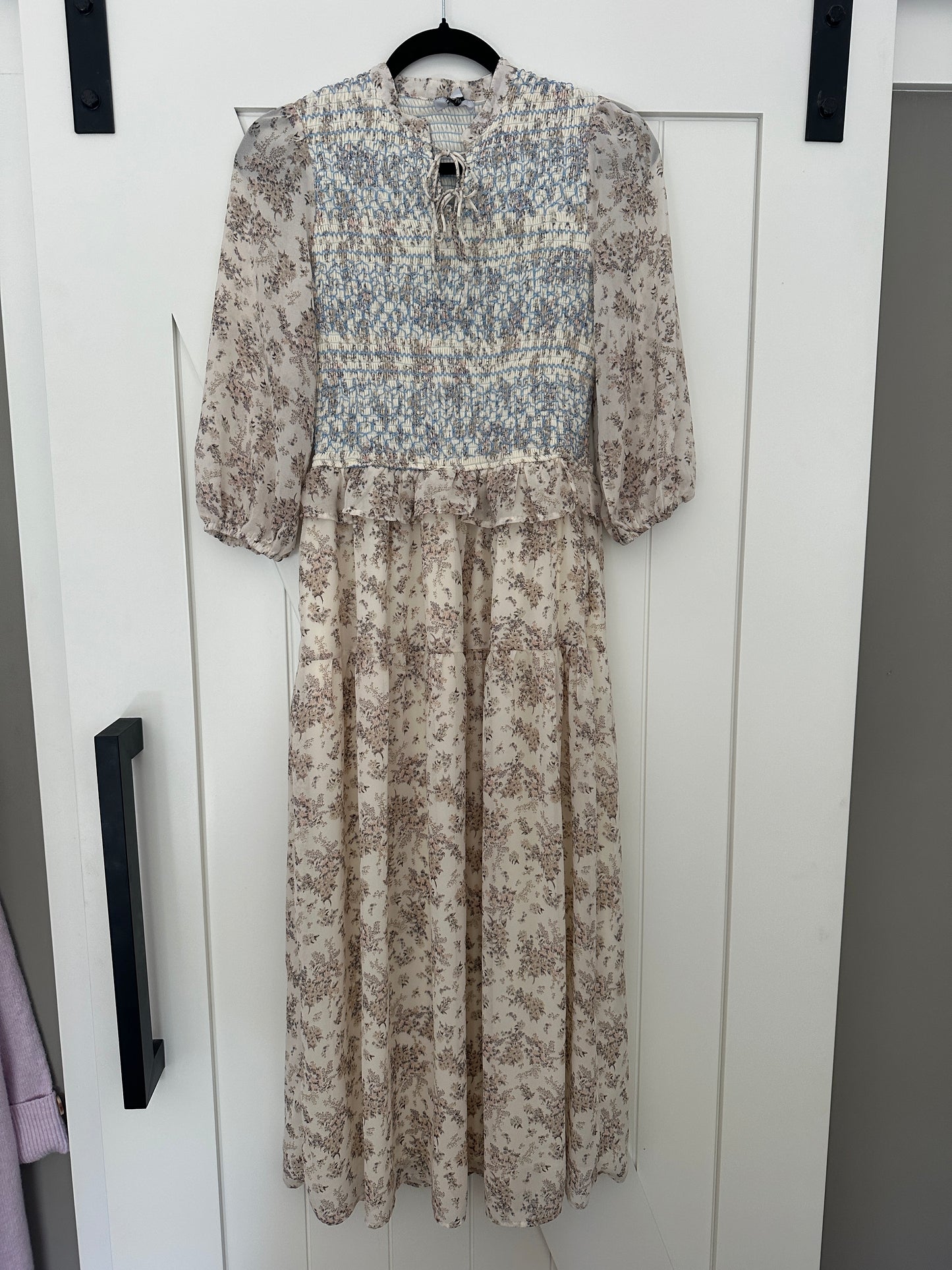 The Rory Smocked Fall Floral Dress