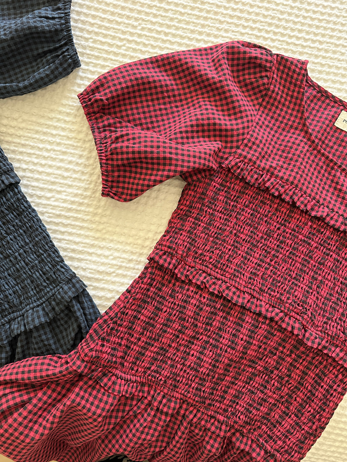 The Josie Smocked Dress in Red Gingham