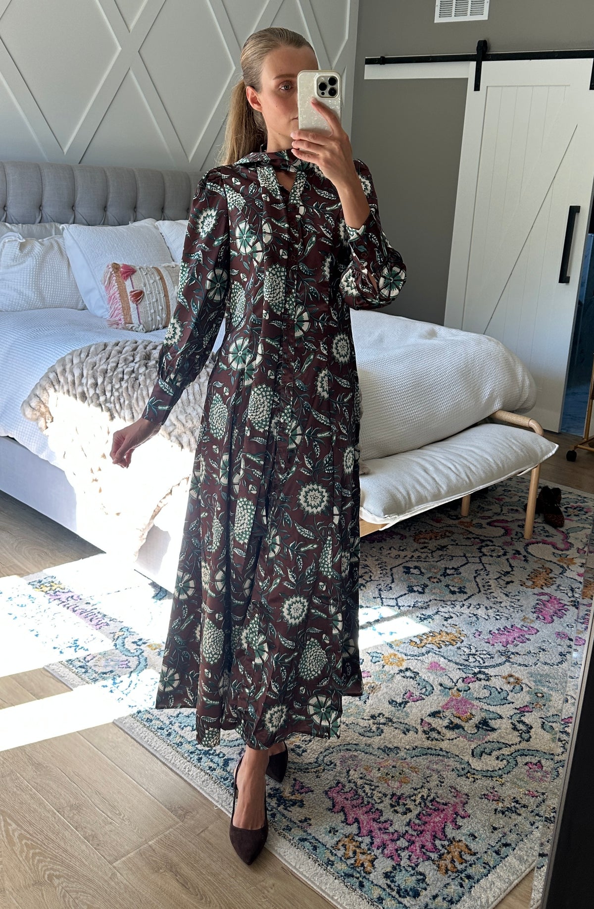 The Florence Satin Maxi Dress