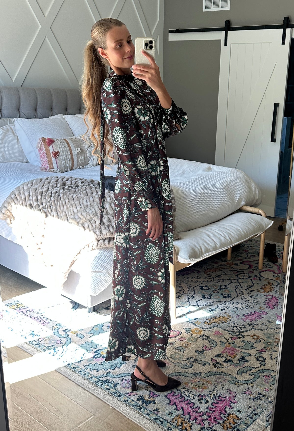 The Florence Satin Maxi Dress
