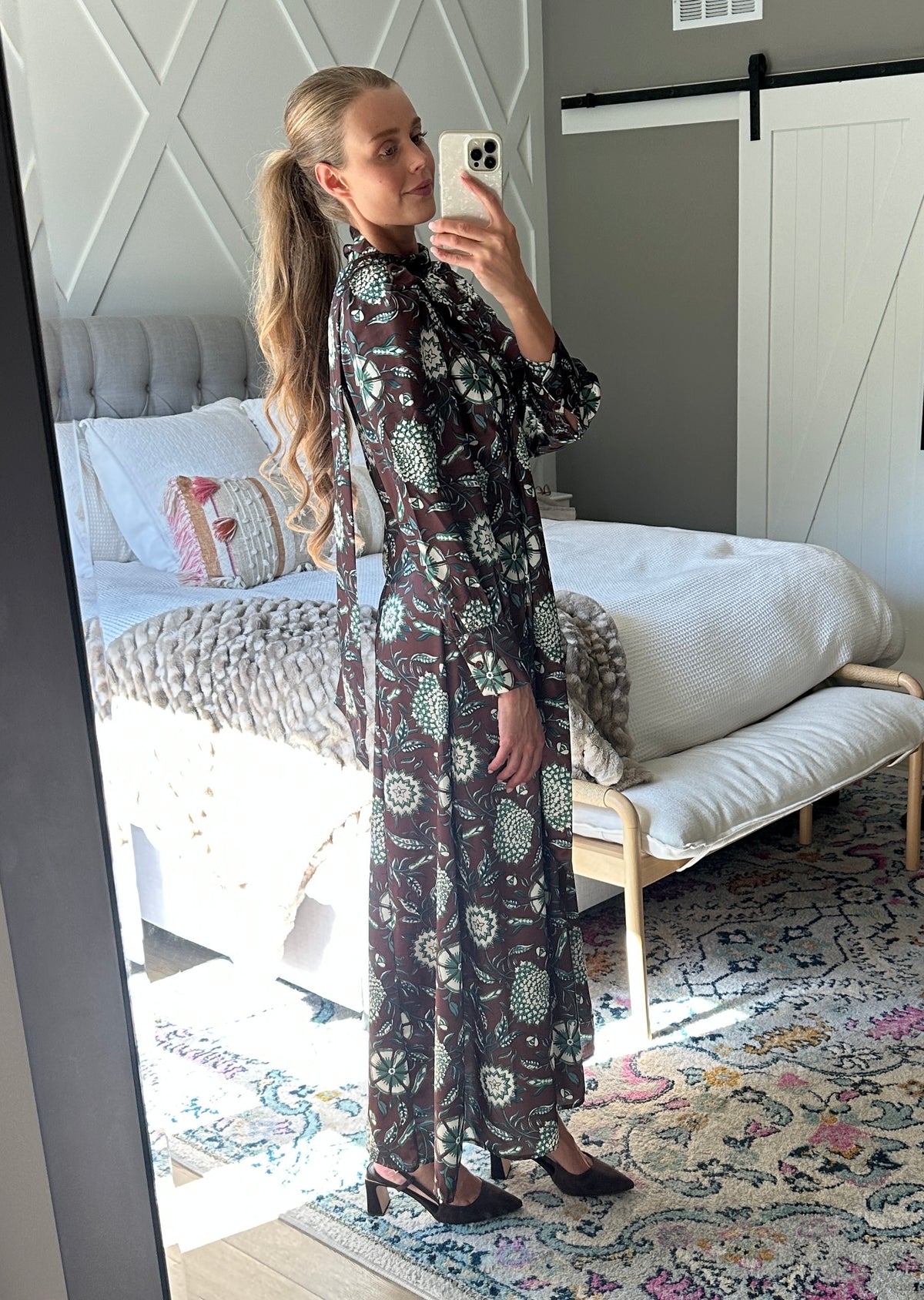 The Florence Satin Maxi Dress