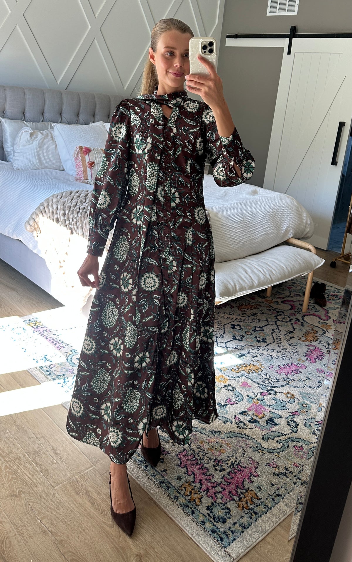 The Florence Satin Maxi Dress