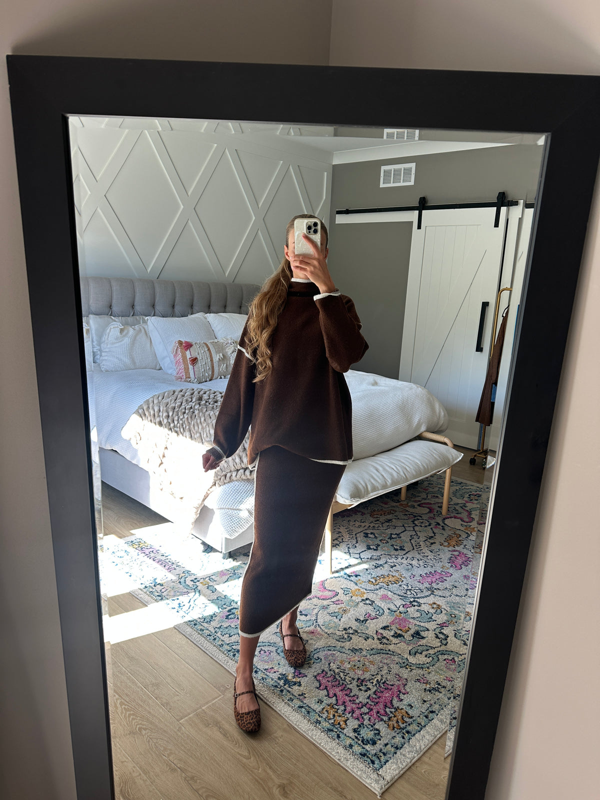 The Sloane Knit Set in Chocolate
