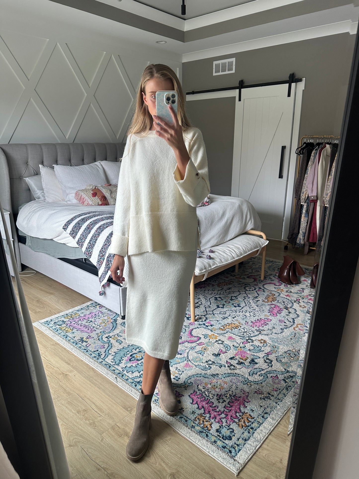 The Taylor Sweater Set in Buttercream