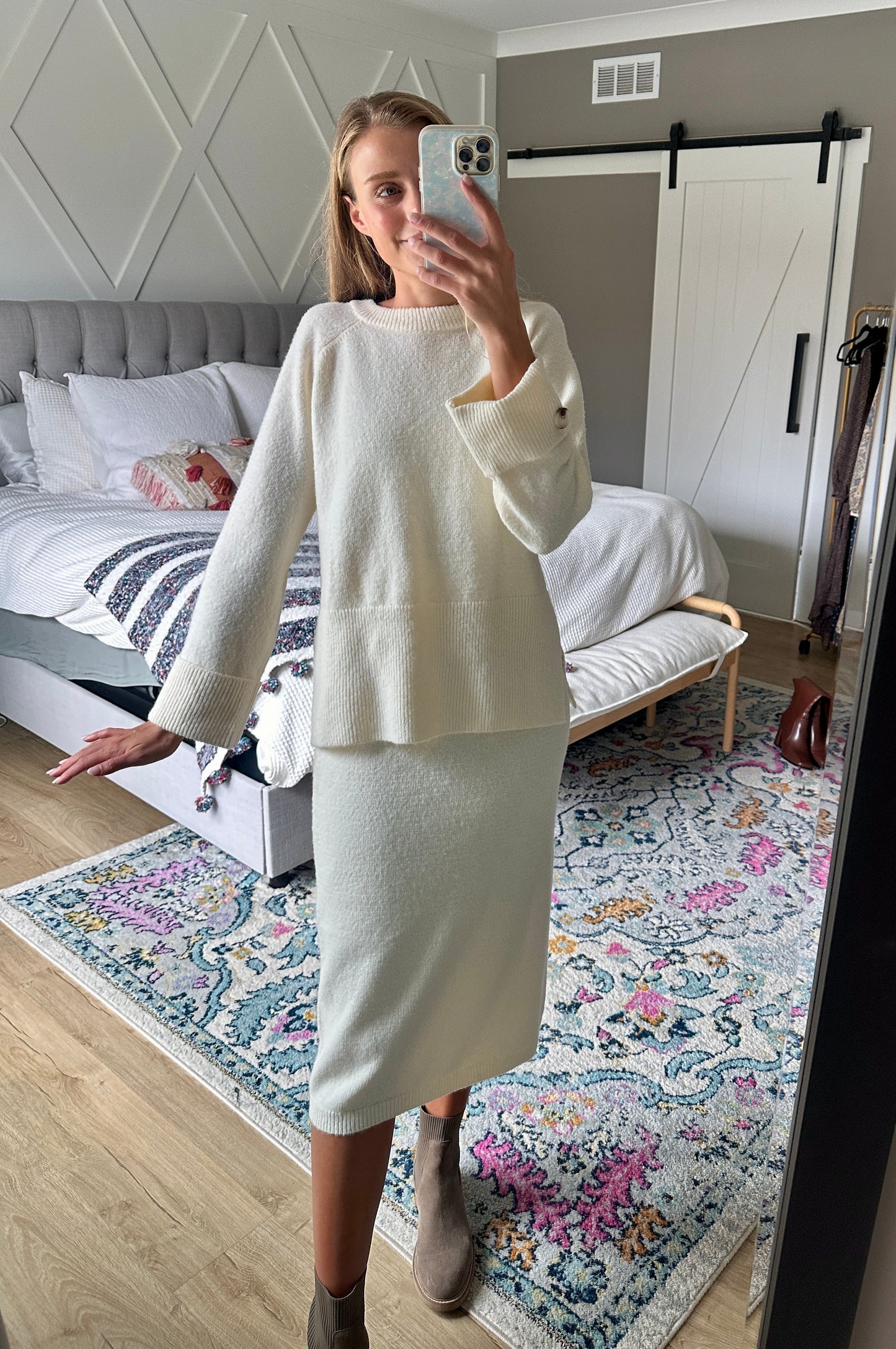 The Taylor Sweater Set in Buttercream