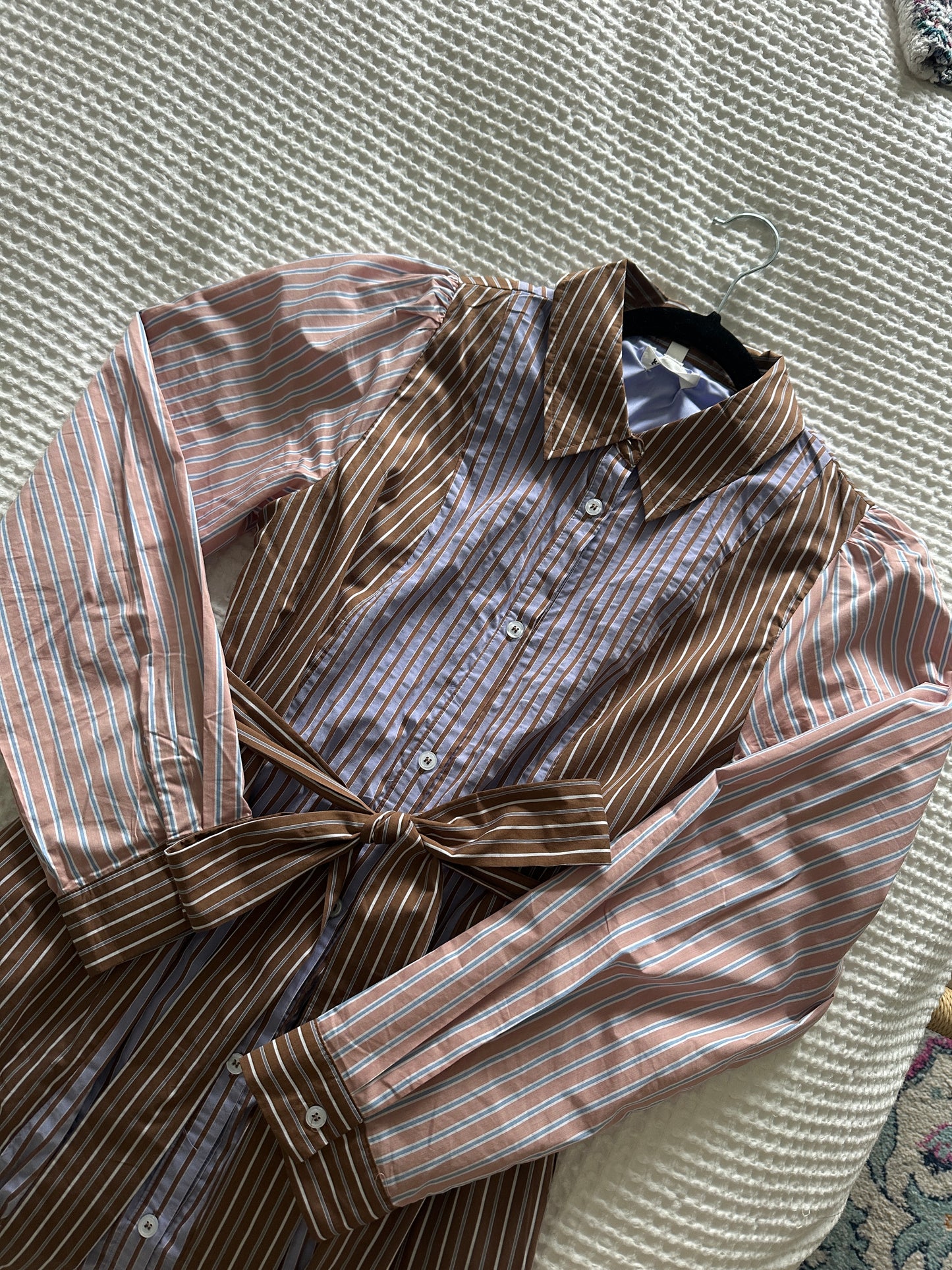 The Lauren Mixed Striped Shirt Dress