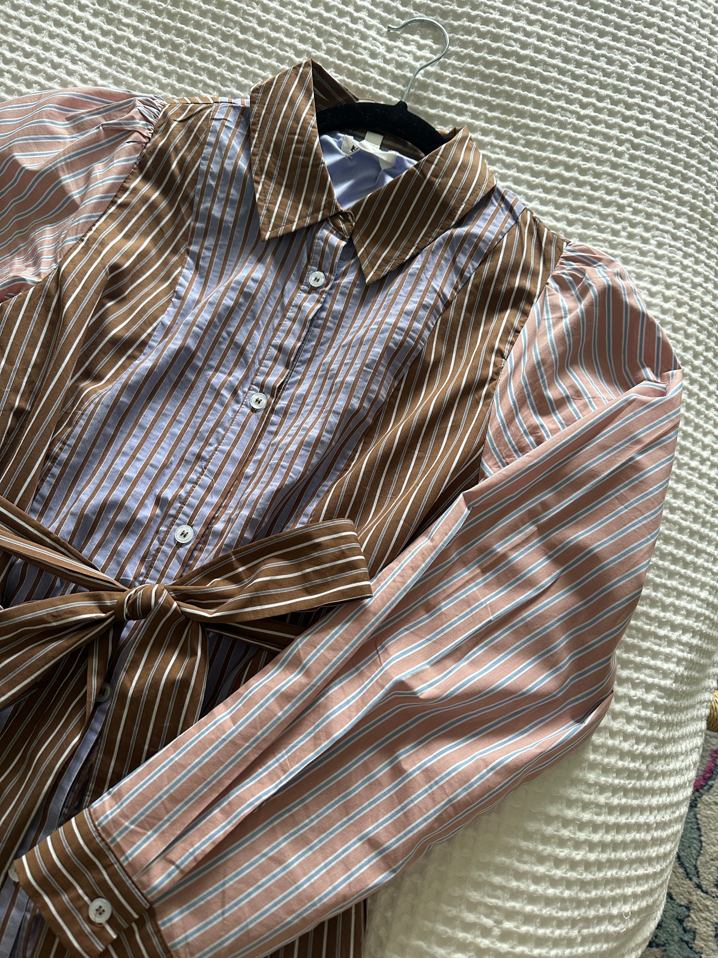 The Lauren Mixed Striped Shirt Dress