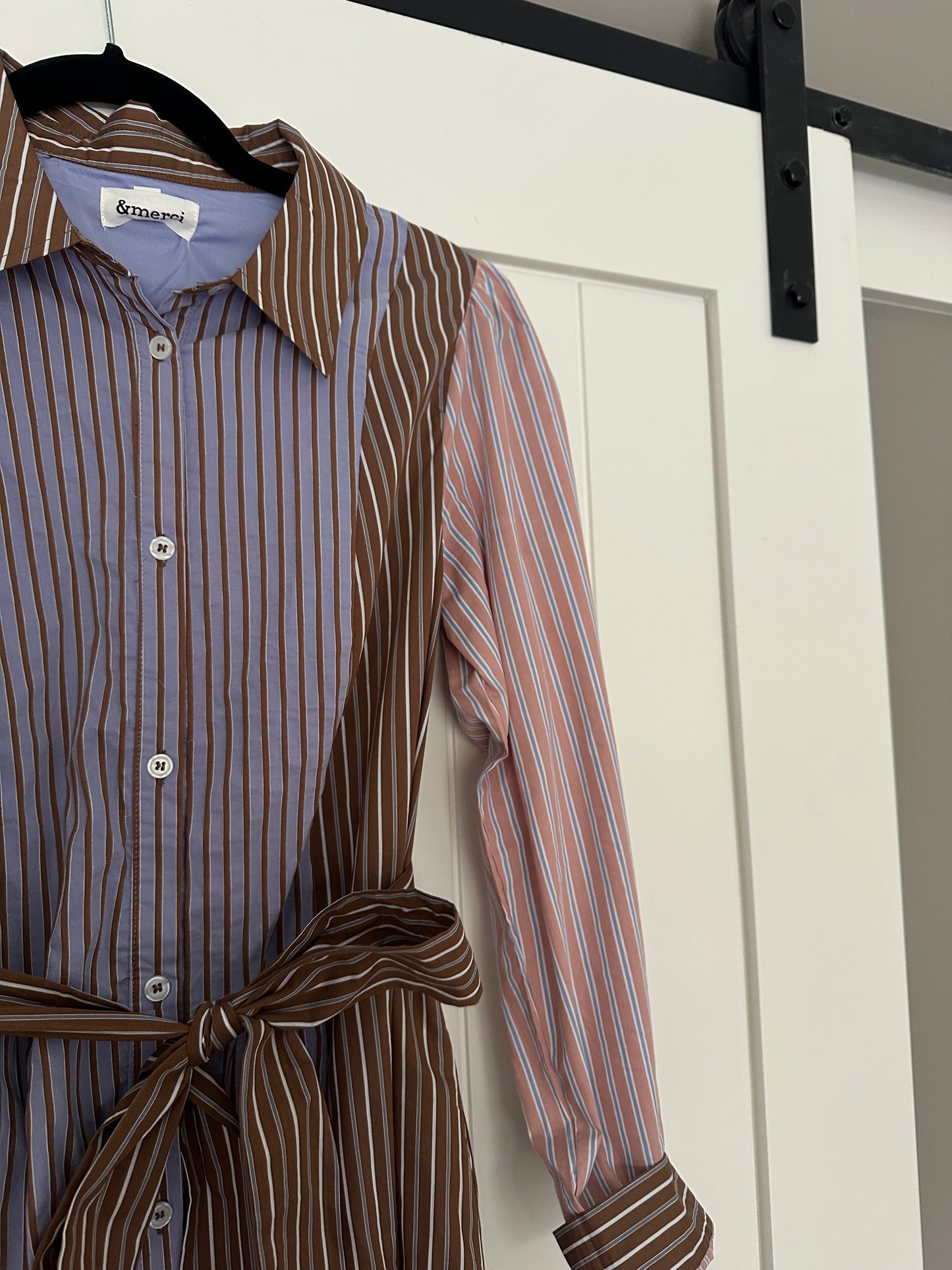 The Lauren Mixed Striped Shirt Dress