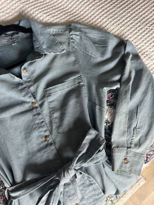 The Allison Chambray Shirt Dress