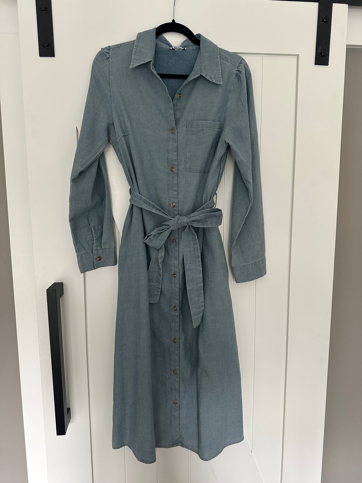 The Allison Chambray Shirt Dress