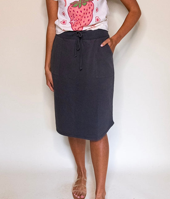 The Kasey Skirt in Charcoal