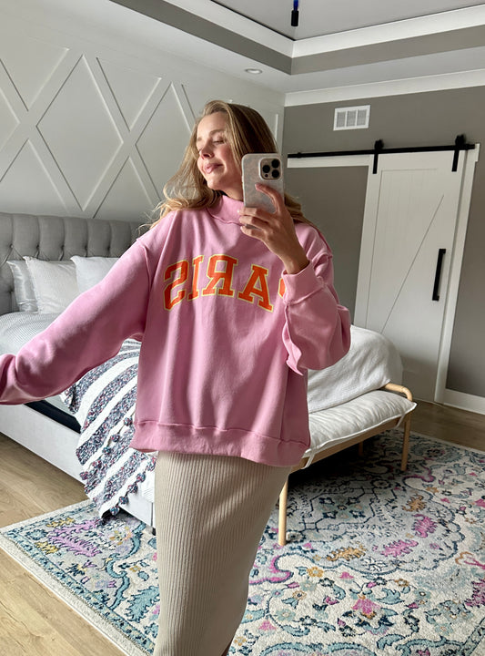 The Paris Reversible Mockneck Sweatshirt