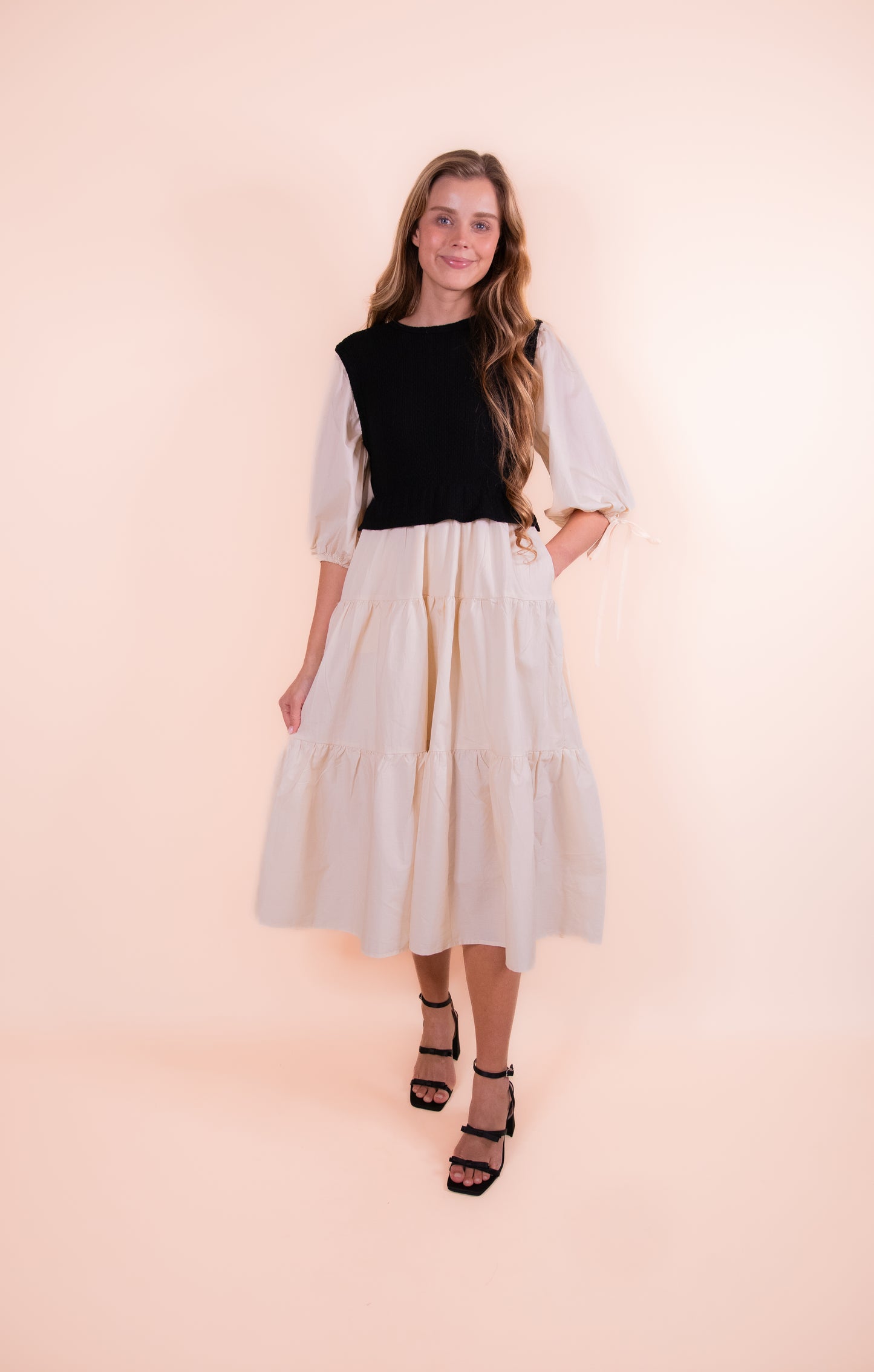 The Josie Tiered Midi Dress