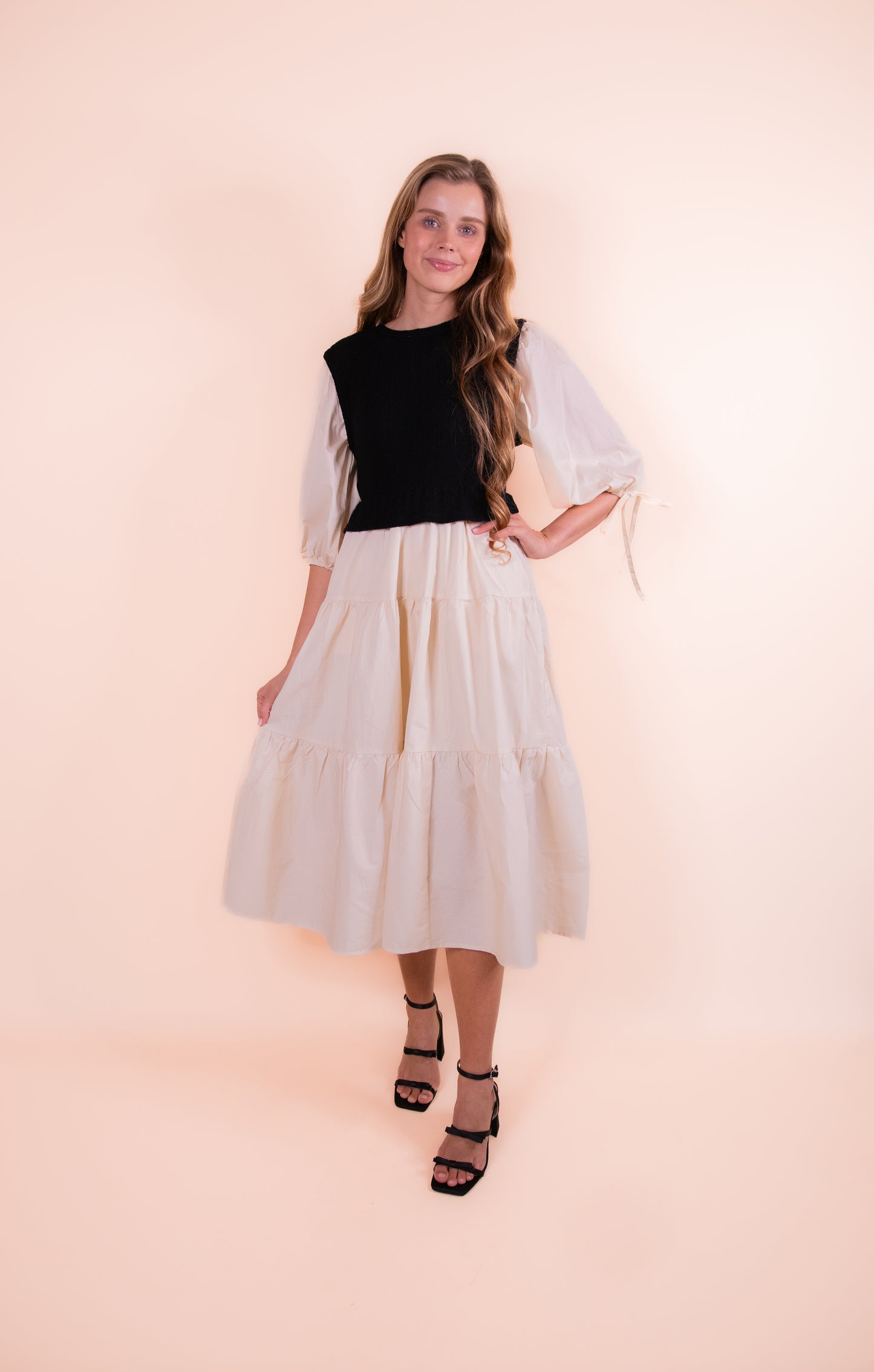 The Josie Tiered Midi Dress