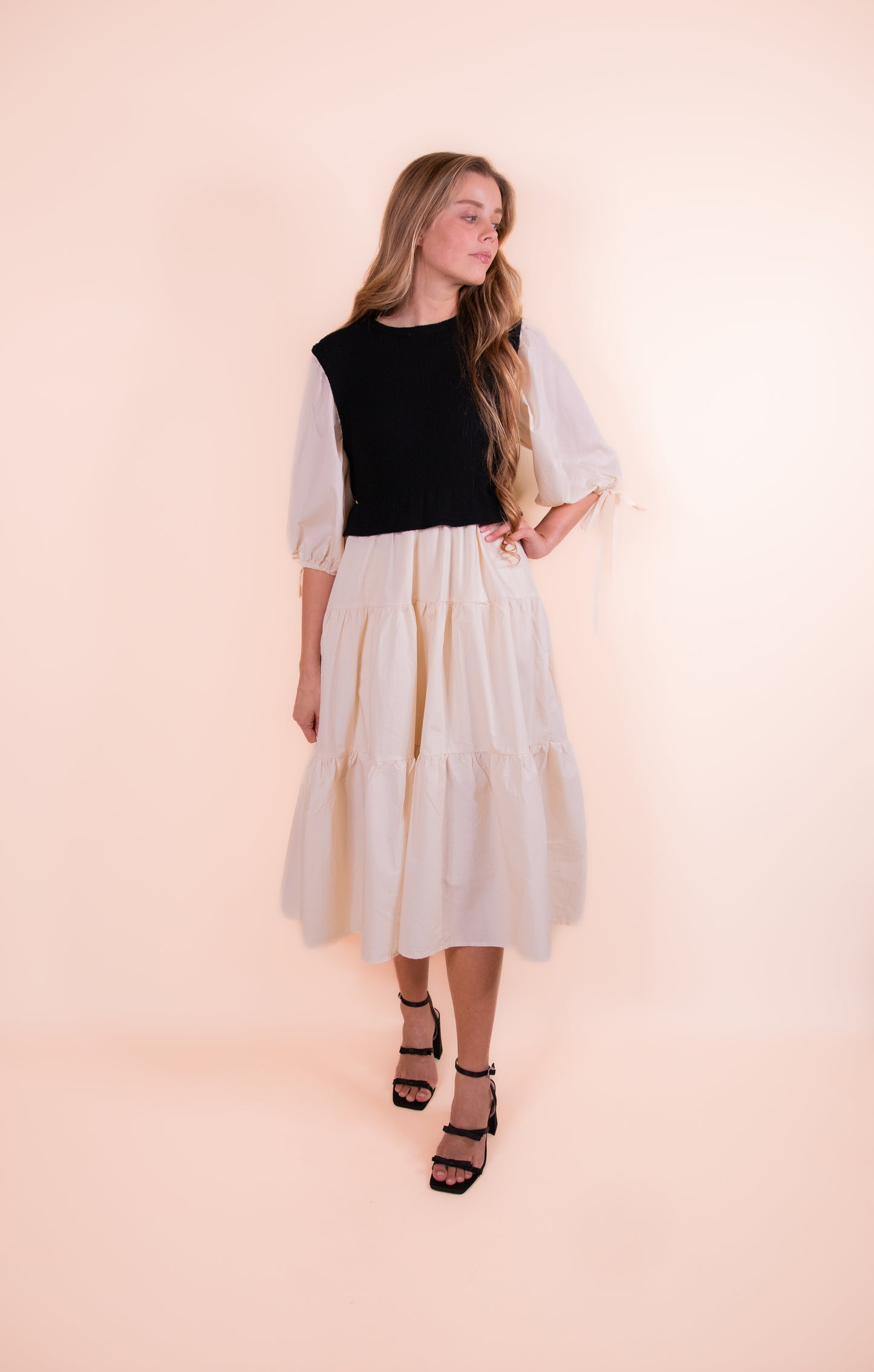 The Josie Tiered Midi Dress