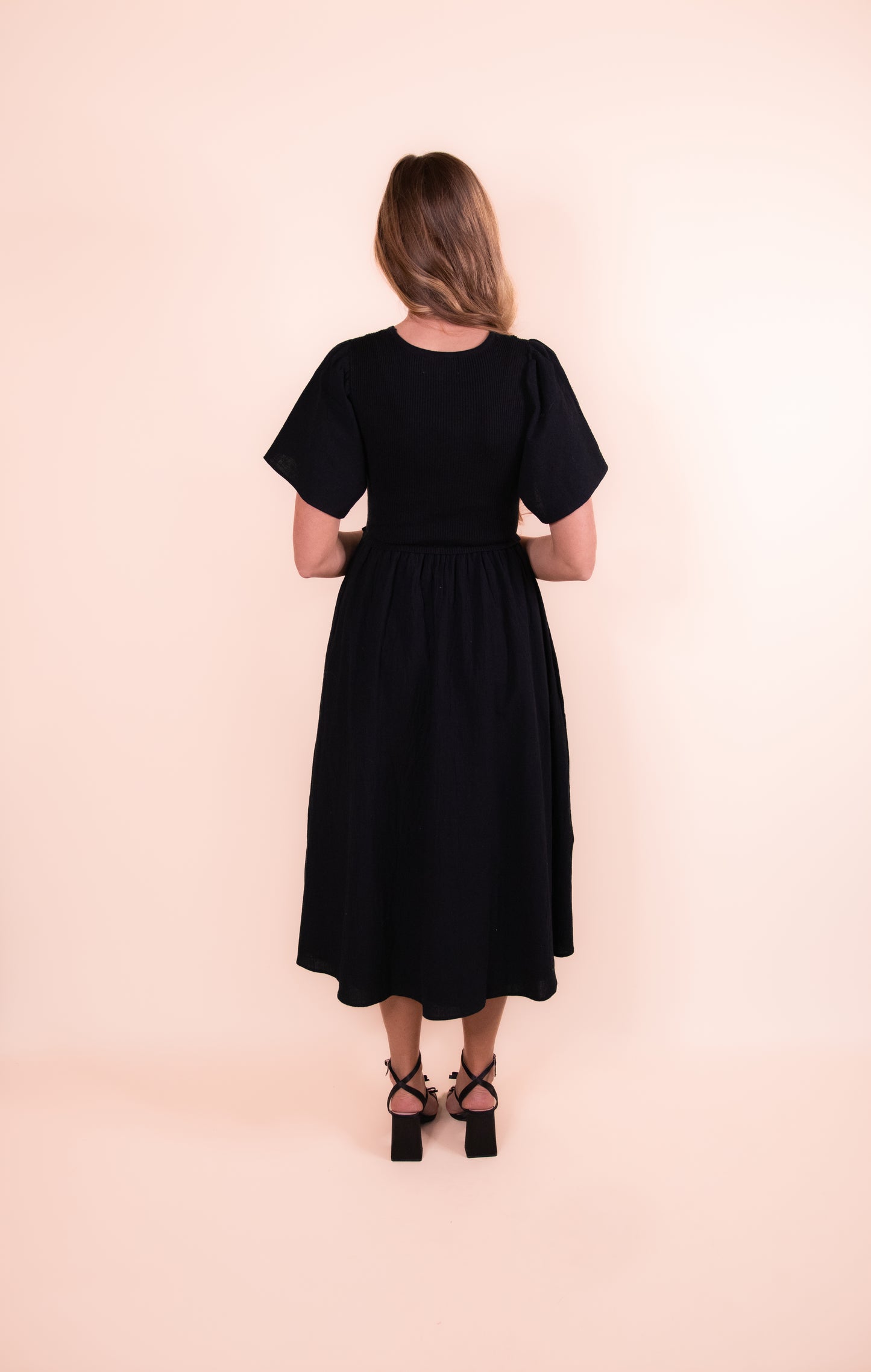 The Lucy Textured Midi Dress