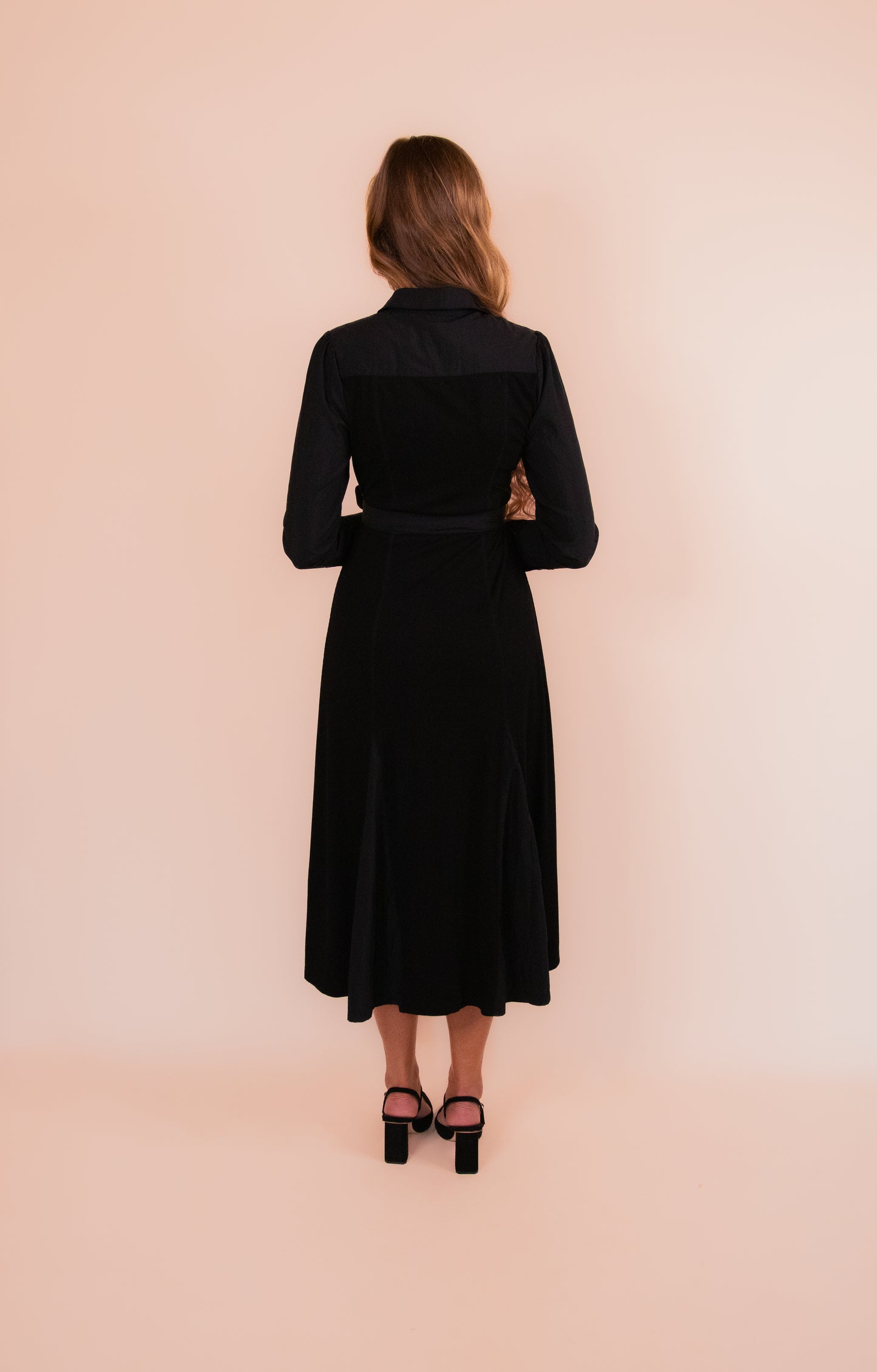 The Cosette Collar Dress in Black