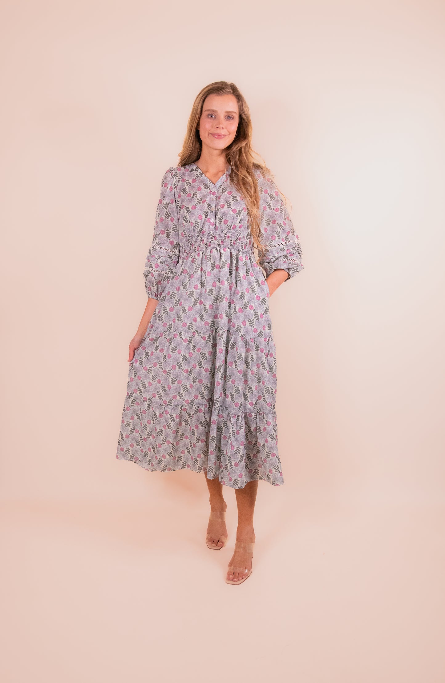 The Eva Floral Midi Dress