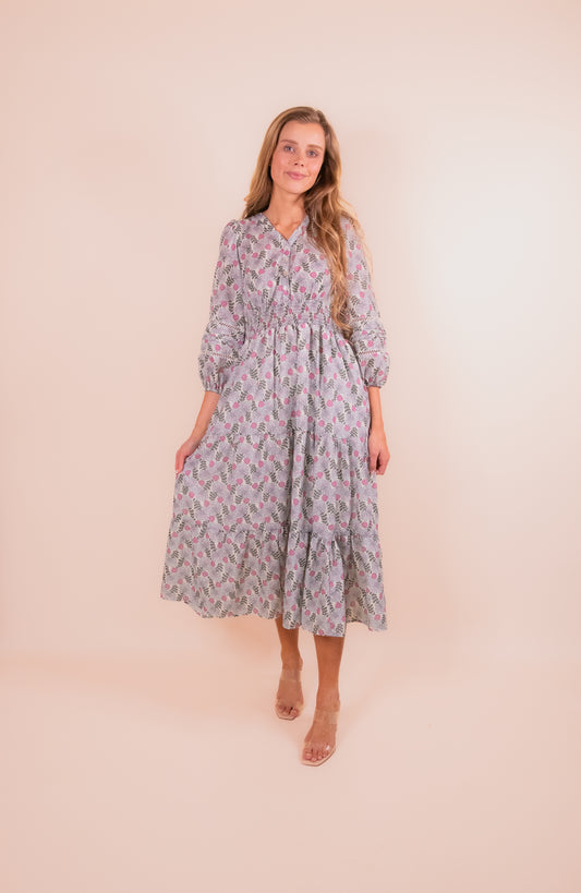The Eva Floral Midi Dress