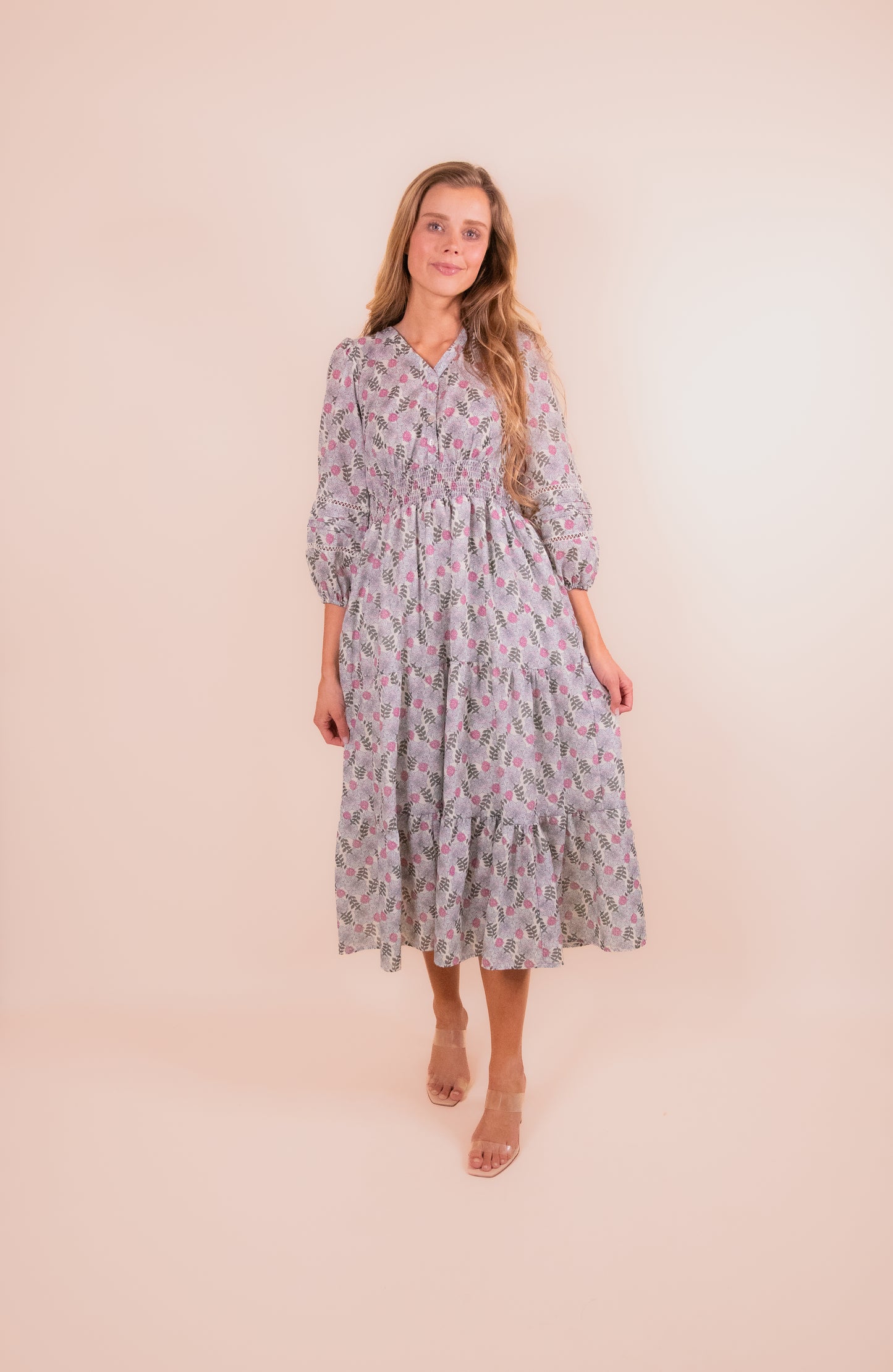 The Eva Floral Midi Dress