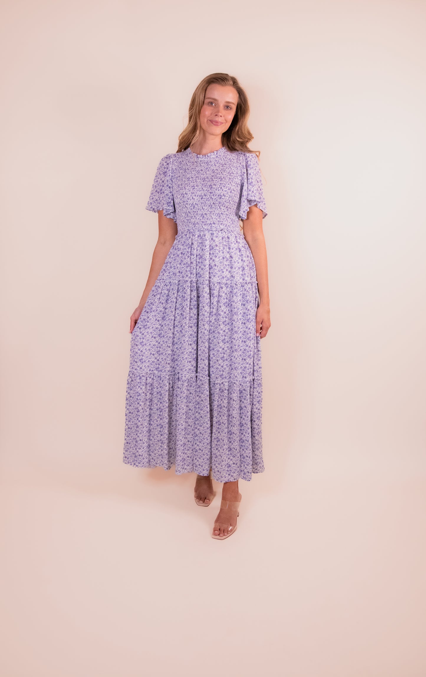 The Ivy Floral Maxi in Blue
