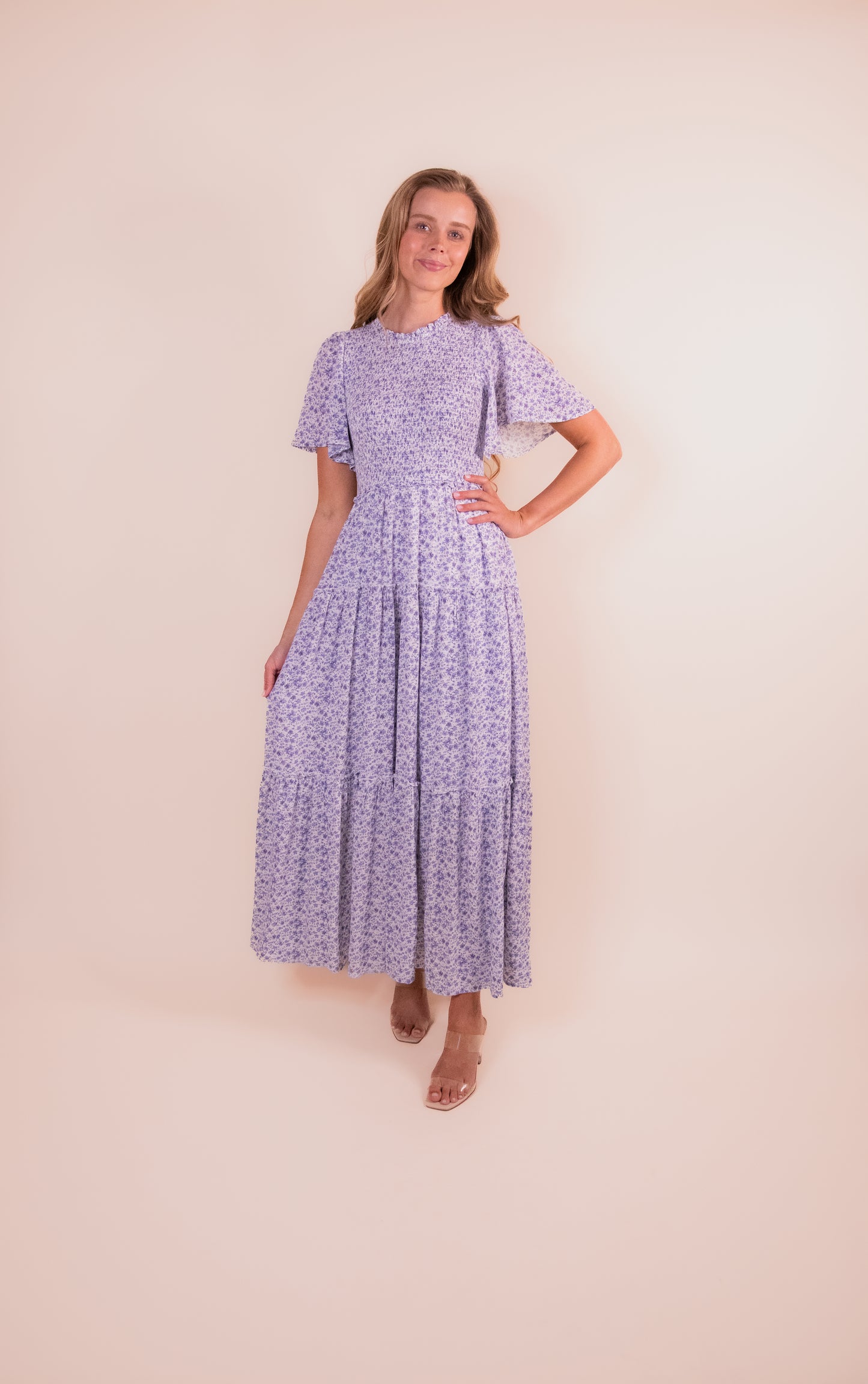The Ivy Floral Maxi in Blue