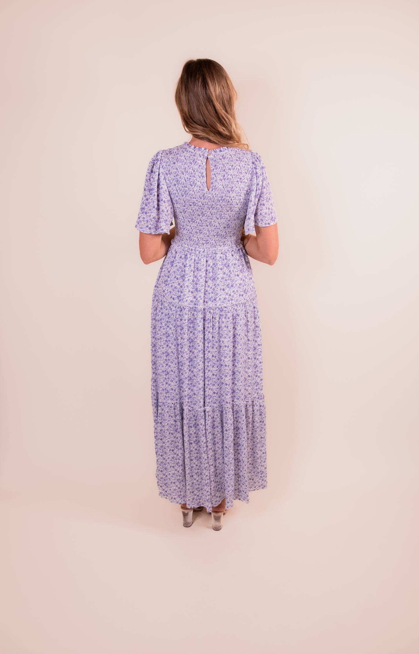 The Ivy Floral Maxi in Blue