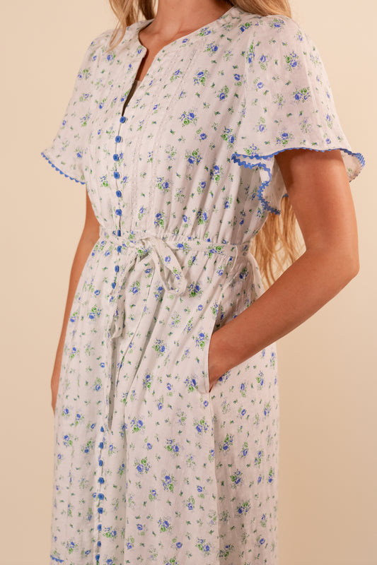 The Annie Floral Button Up Dress