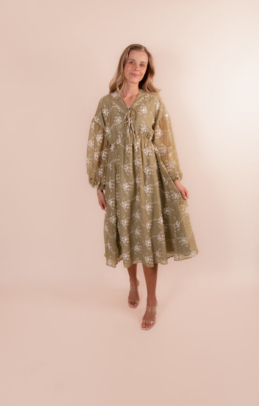 The Emerson Embroidered Floral Dress