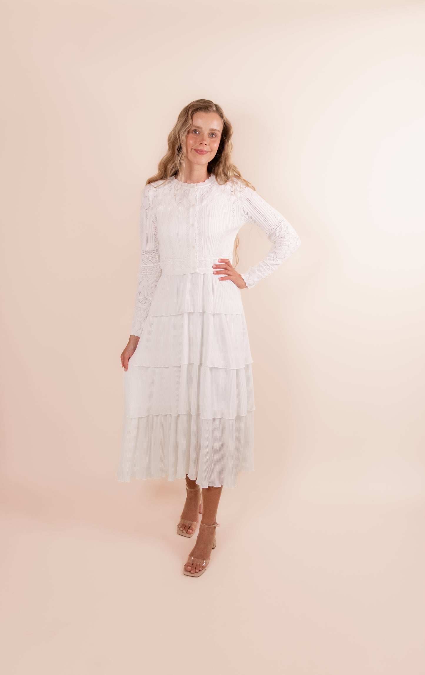The Prim Ruffled Tank Dress