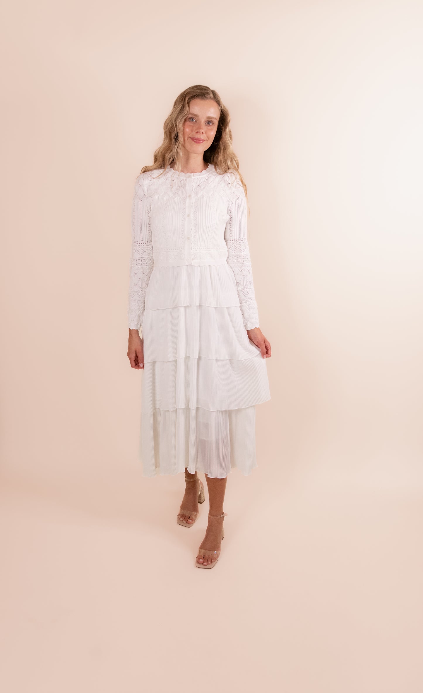 The Prim Ruffled Tank Dress