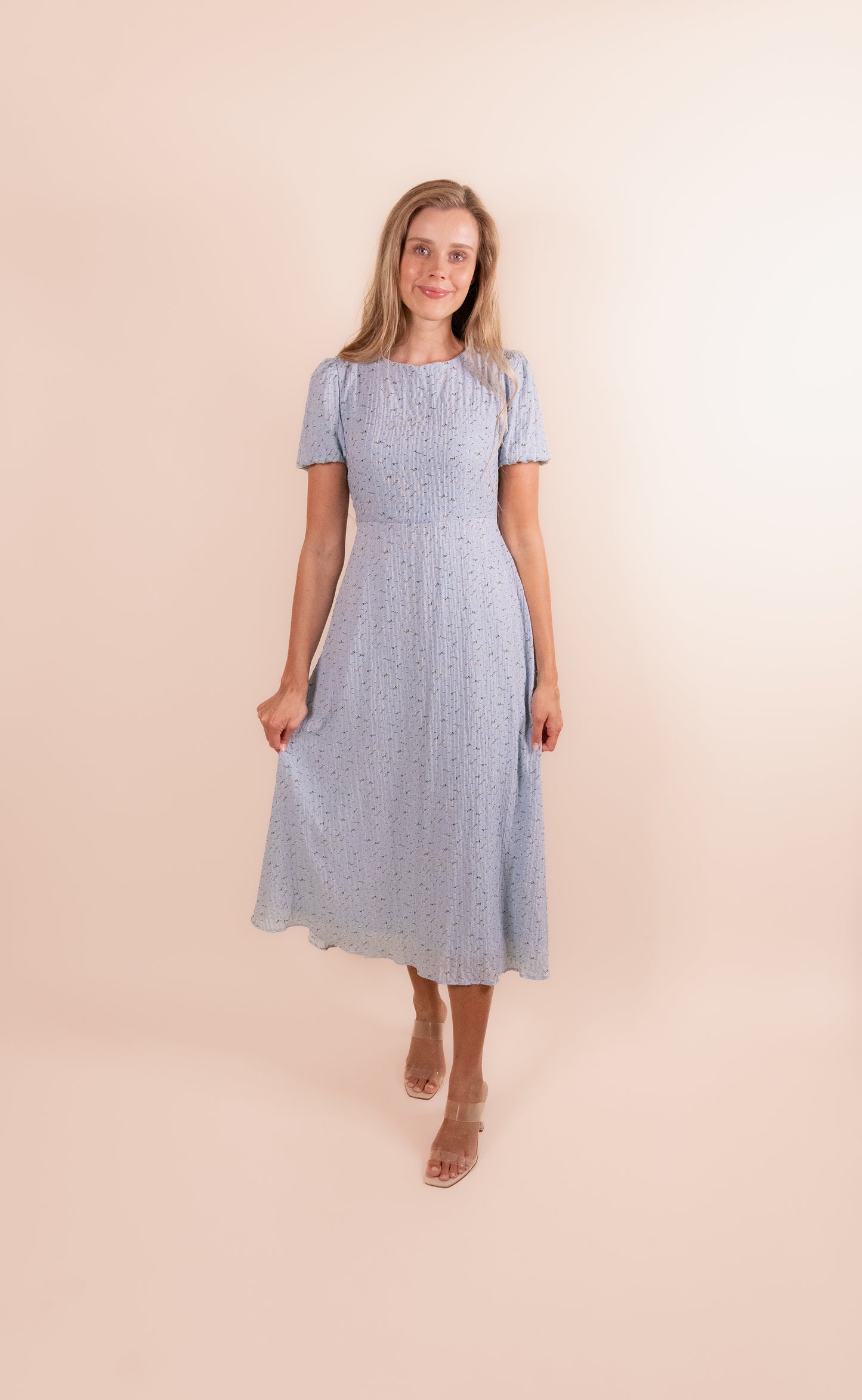 The Lauren Floral Tie Midi Dress