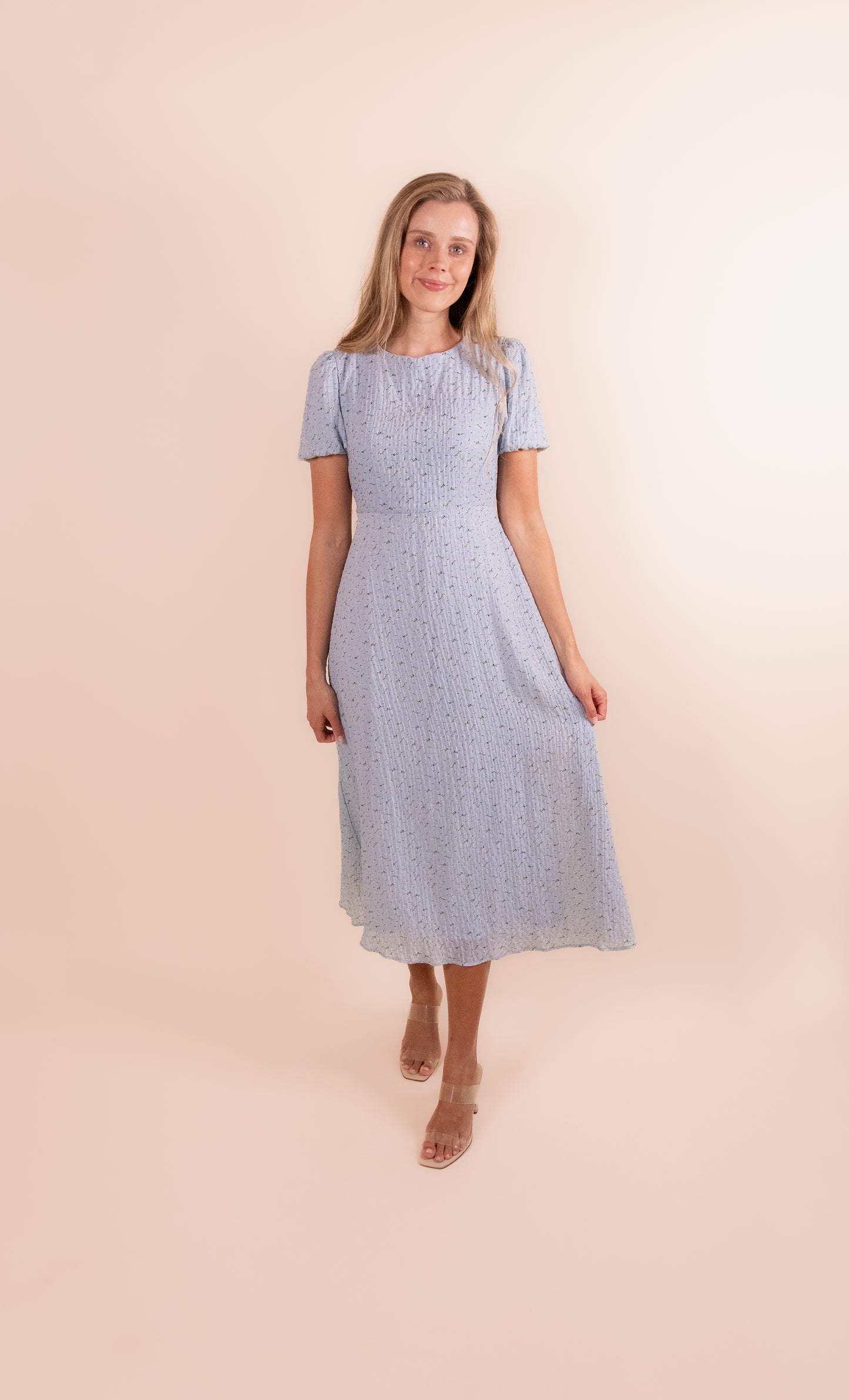 The Lauren Floral Tie Midi Dress