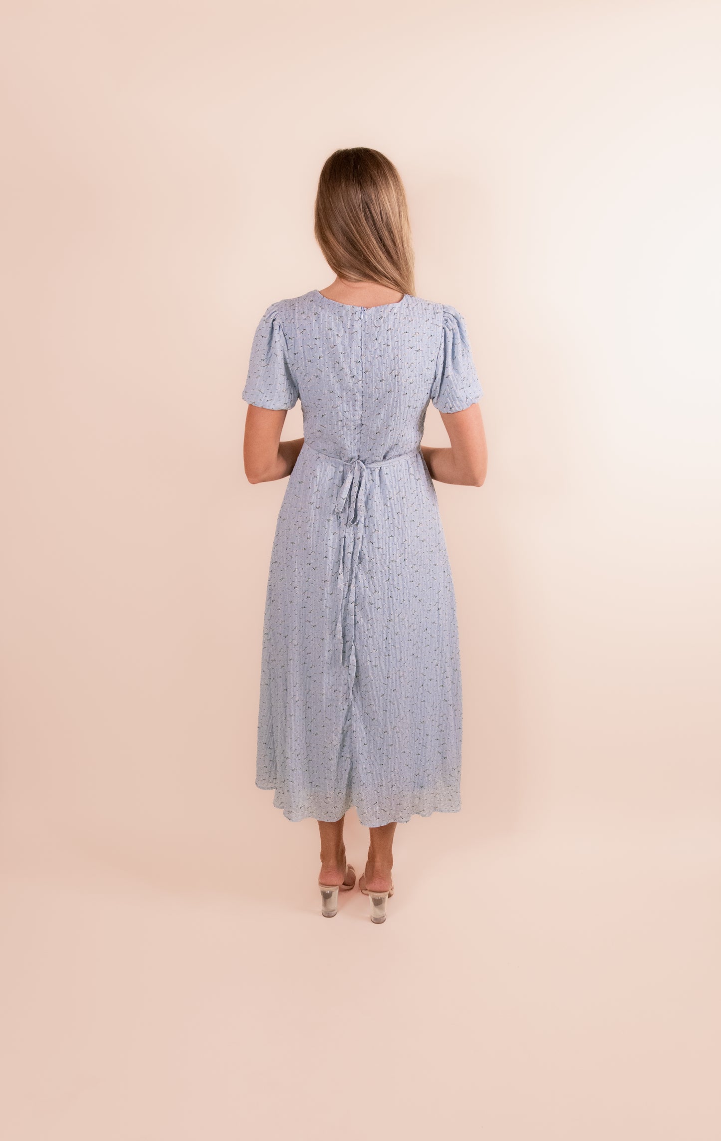The Lauren Floral Tie Midi Dress