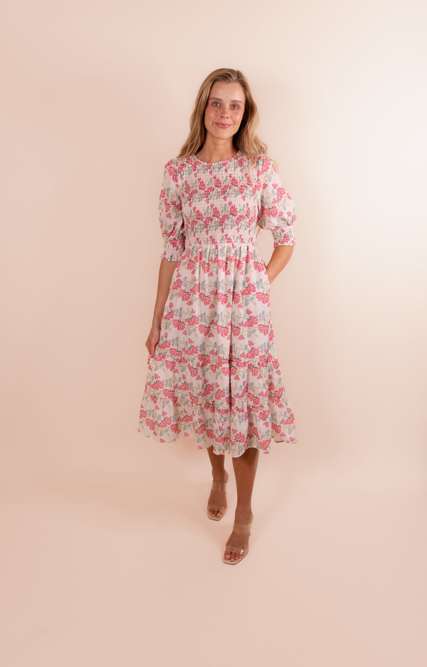 The Sadie Floral Smocked Dress