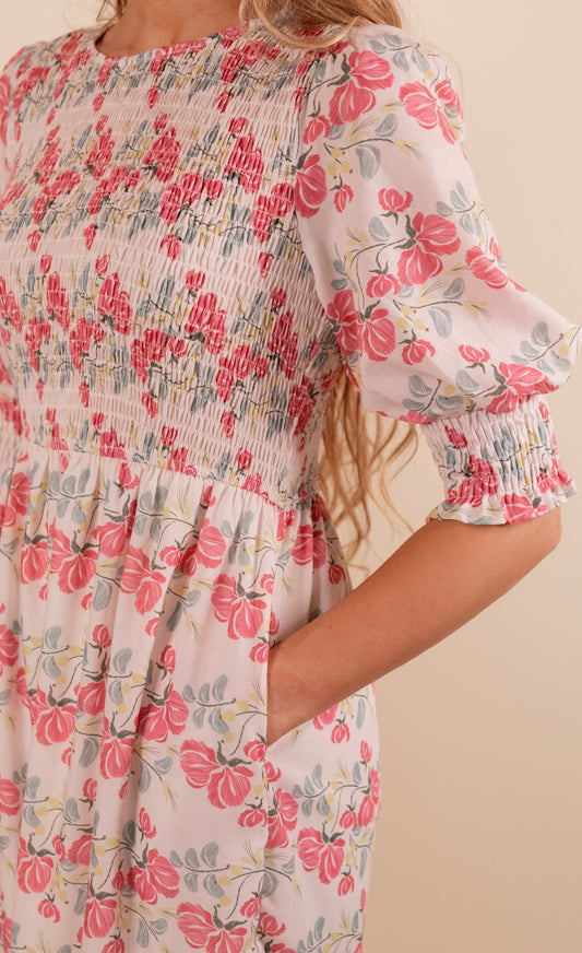 The Sadie Floral Smocked Dress