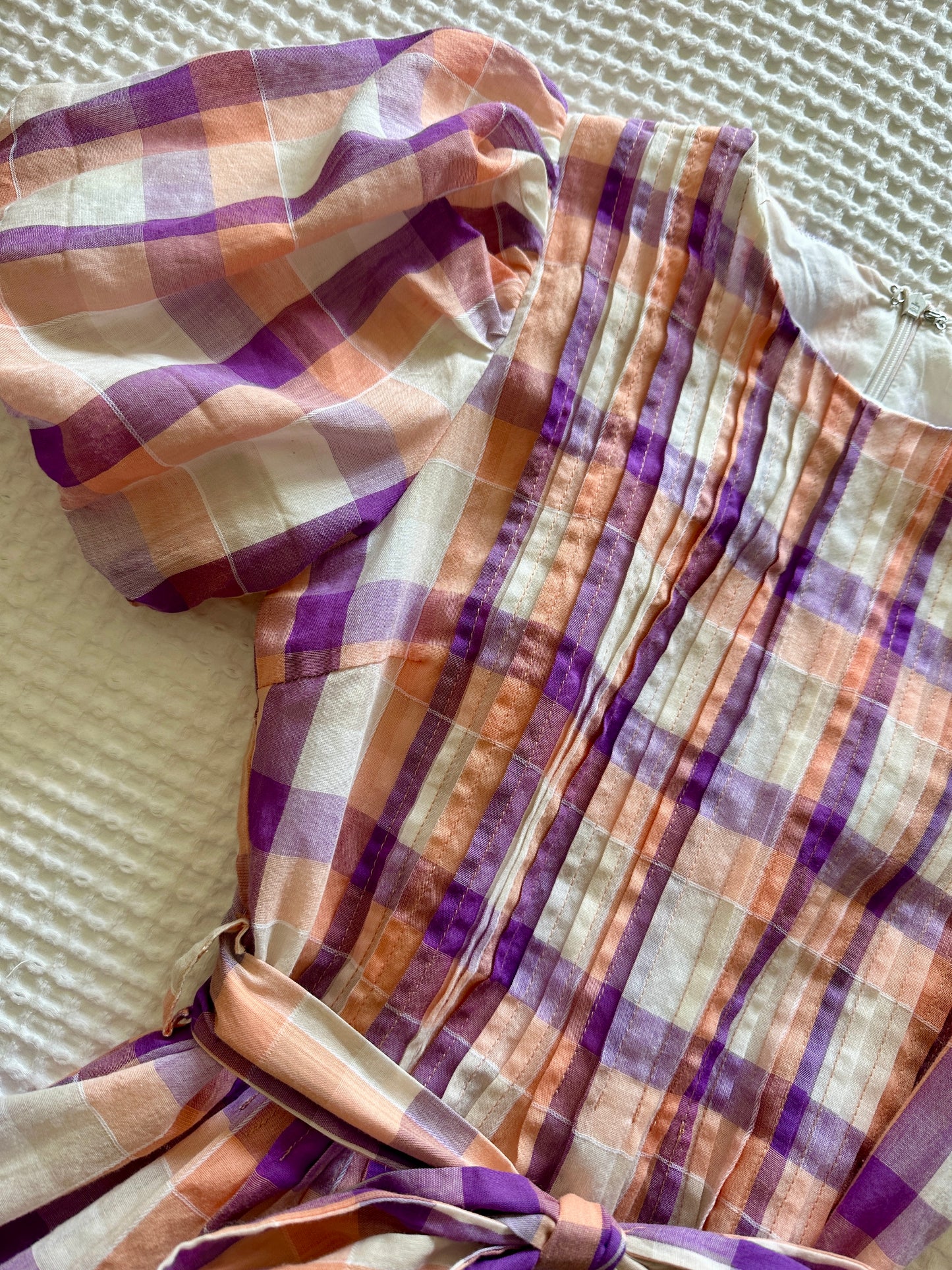 The Lena Plaid Midi Dress