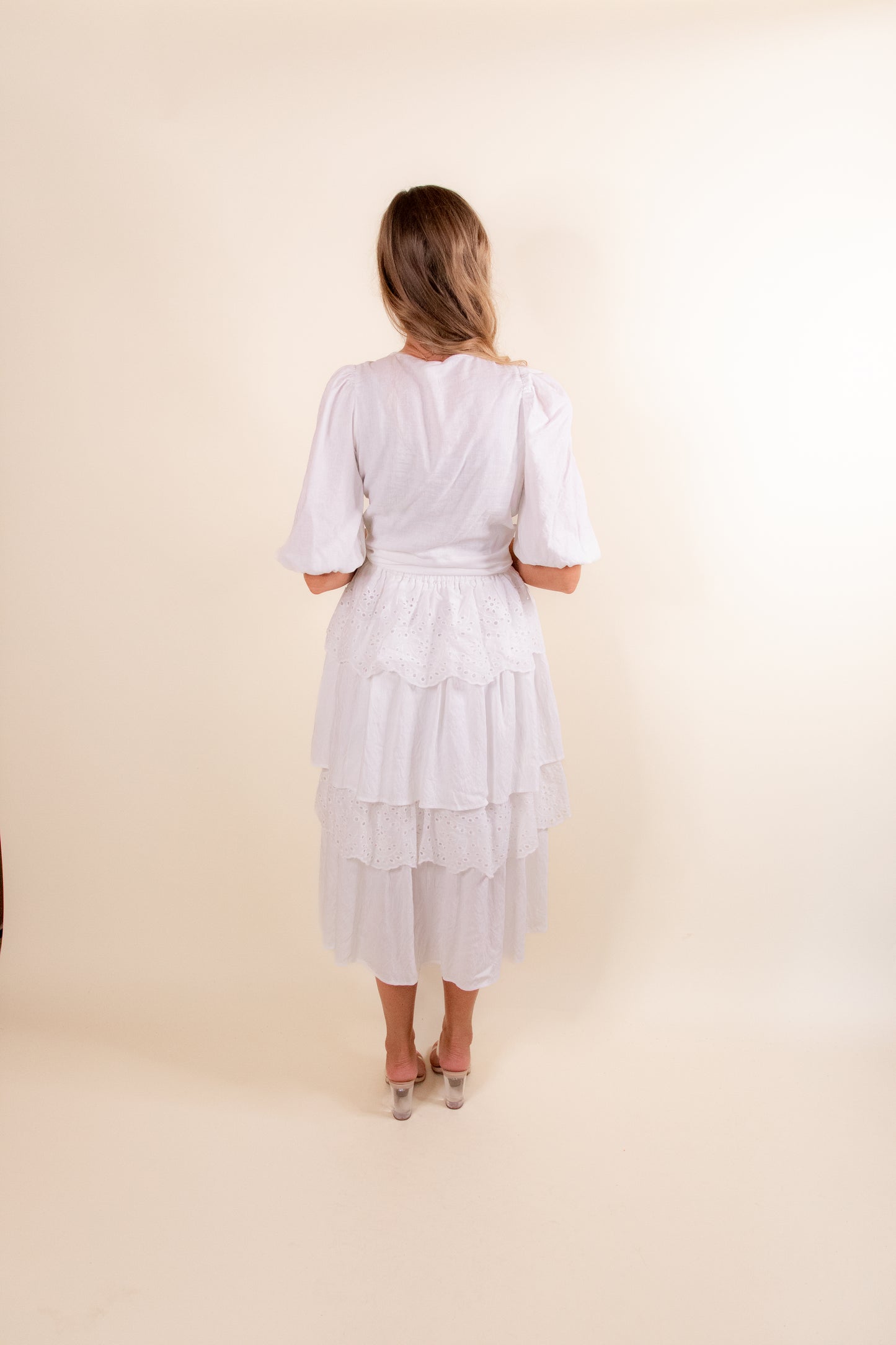 The Lucy Ruffle Eyelet Skirt