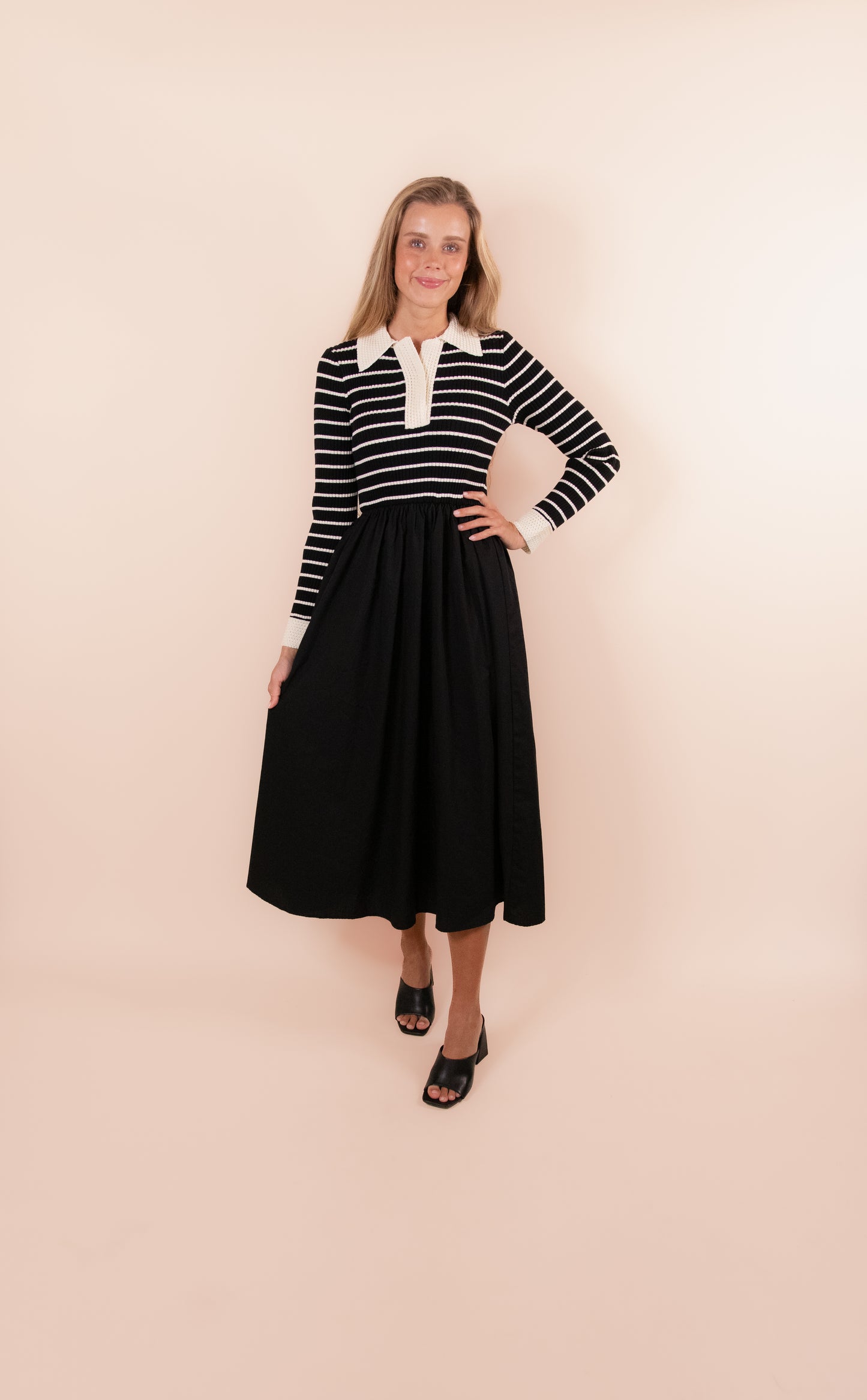 The Juliet Striped Sweater Dress