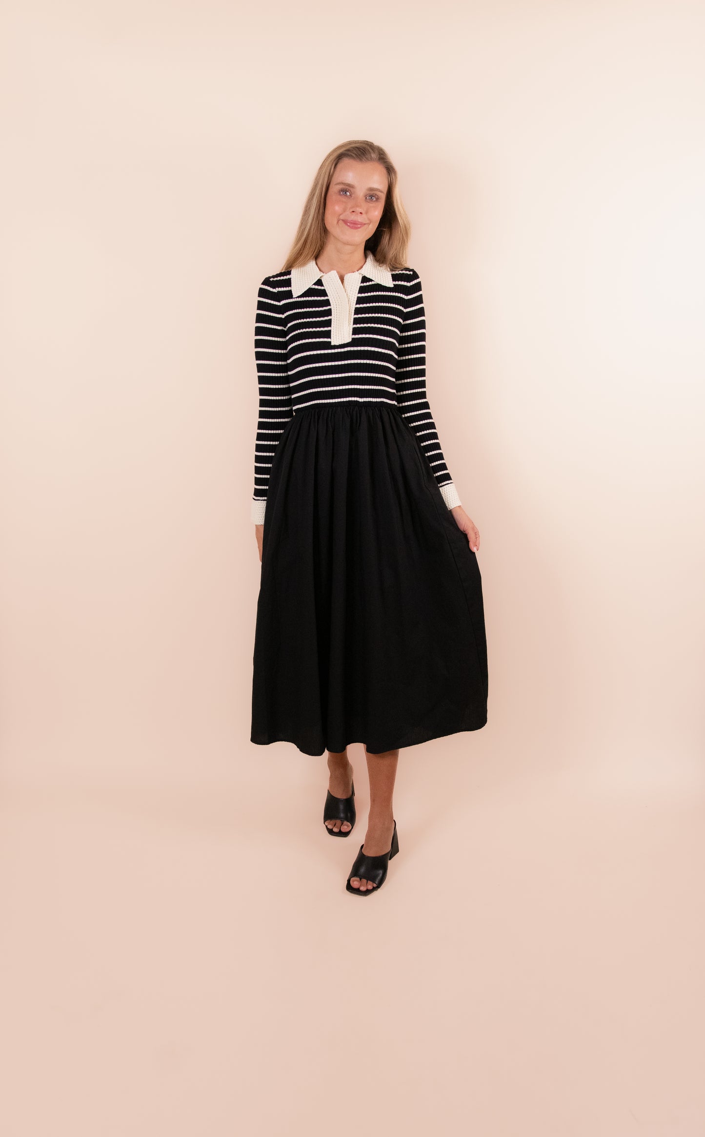 The Juliet Striped Sweater Dress
