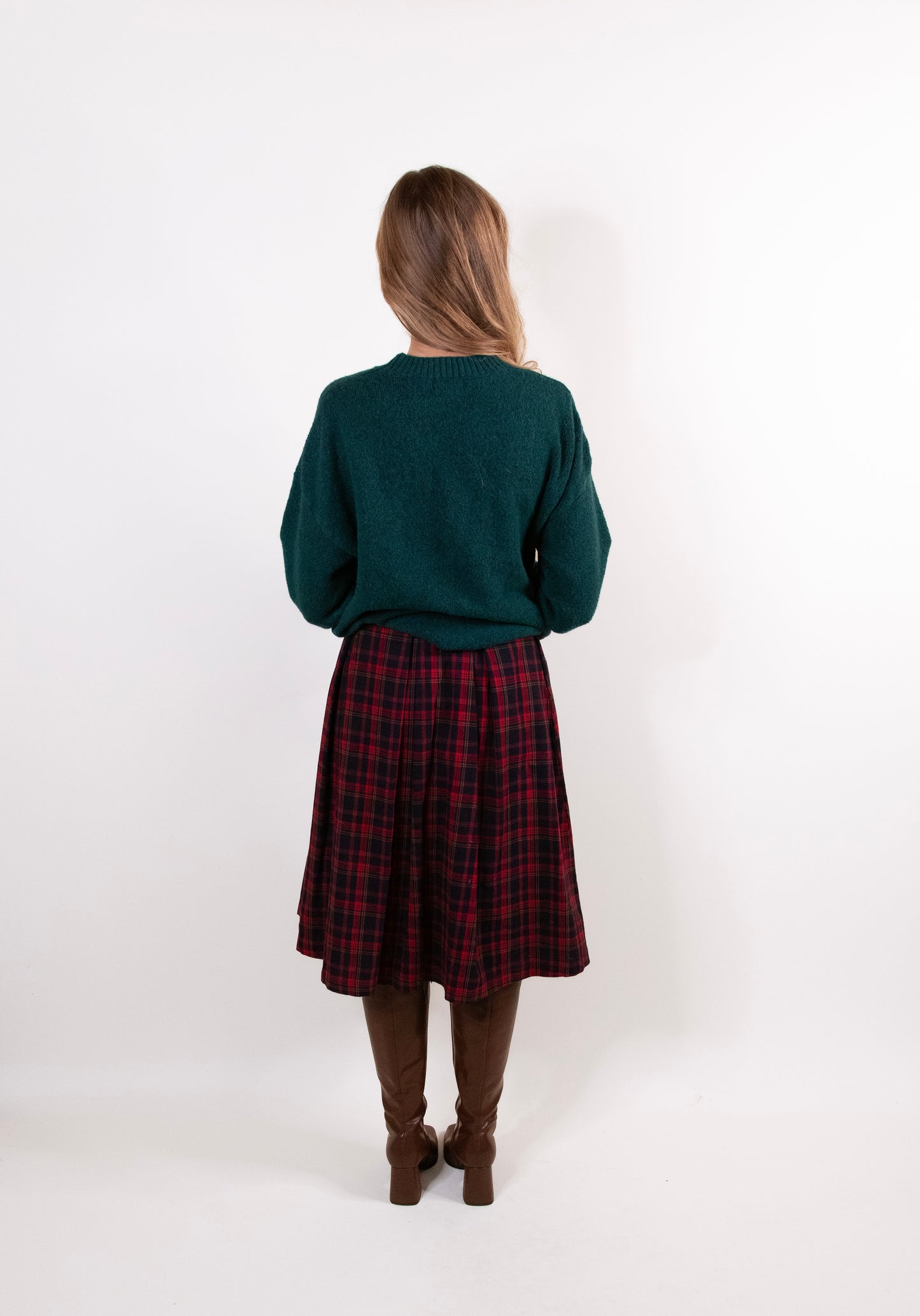 The Perfect Bear Knit Sweater in Hunter Green