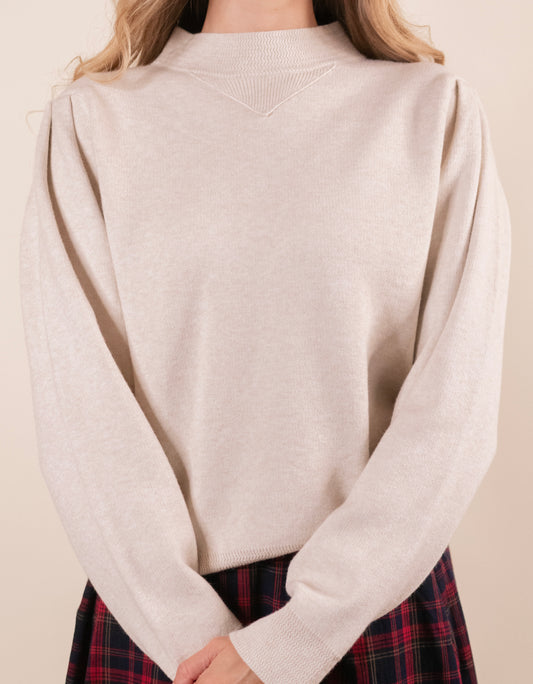 The Kelly Buttery Soft Mockneck Sweater