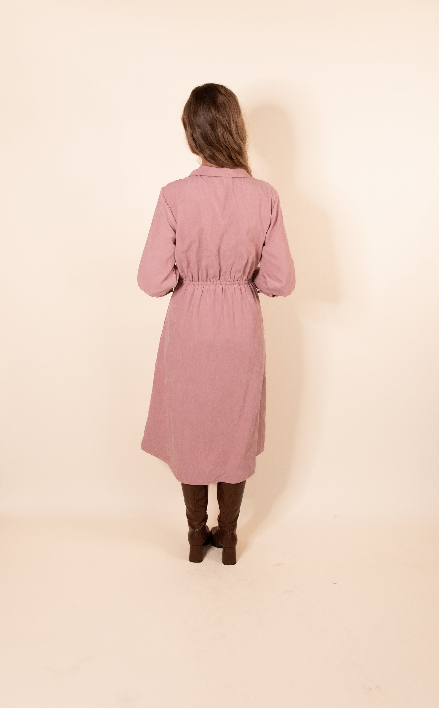 The Marley Pleated Waist Midi Dress