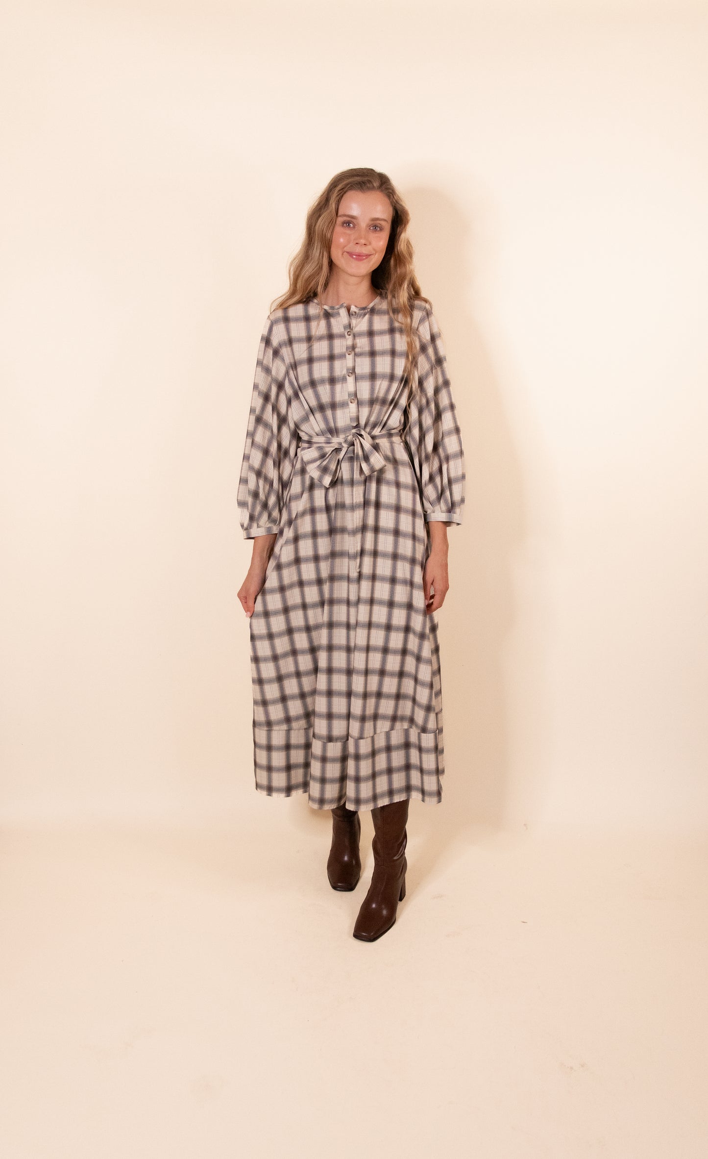 The Rae Plaid Shirt Dress
