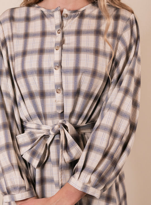 The Rae Plaid Shirt Dress